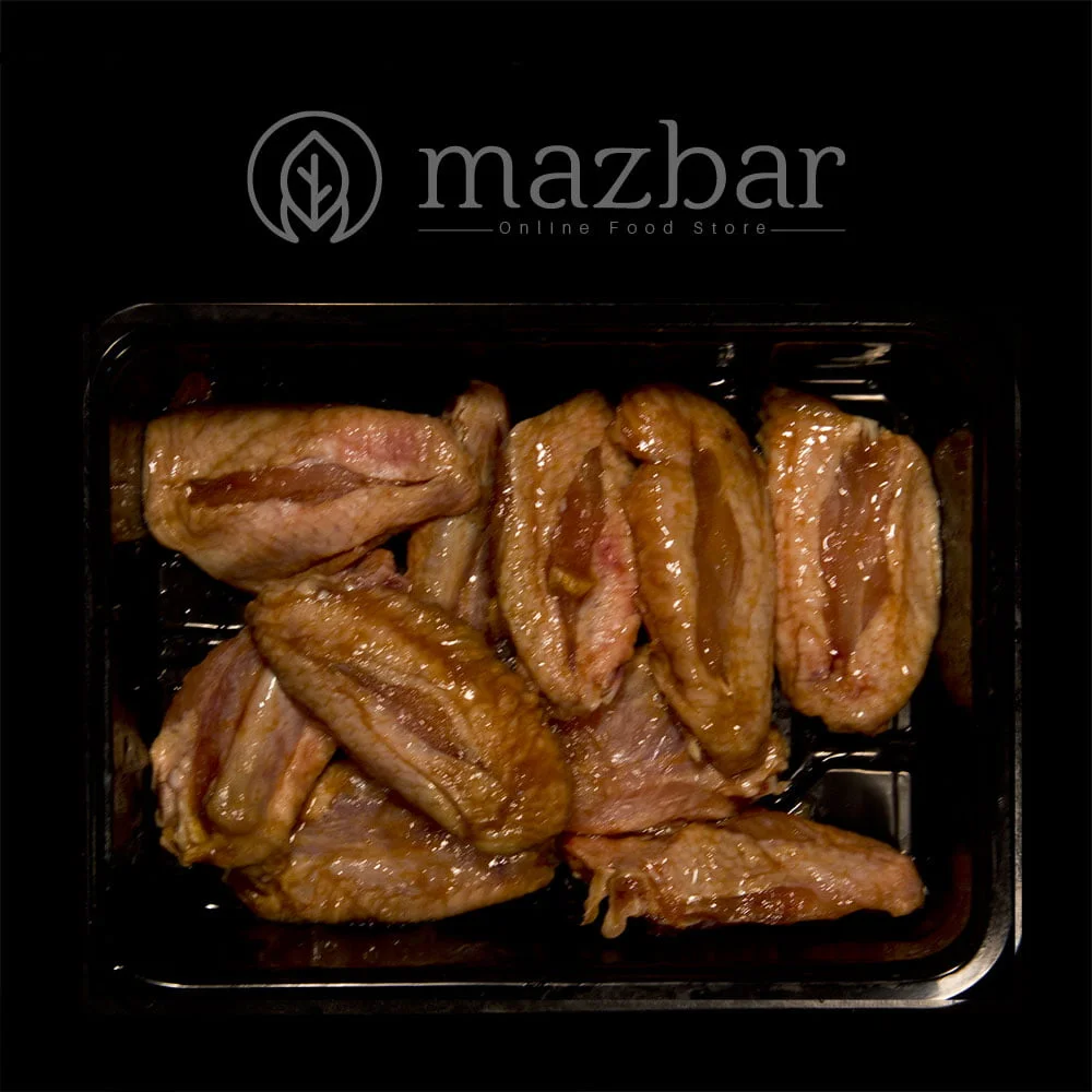 بال مرغ تریاکی نیمه آماده 20عددی