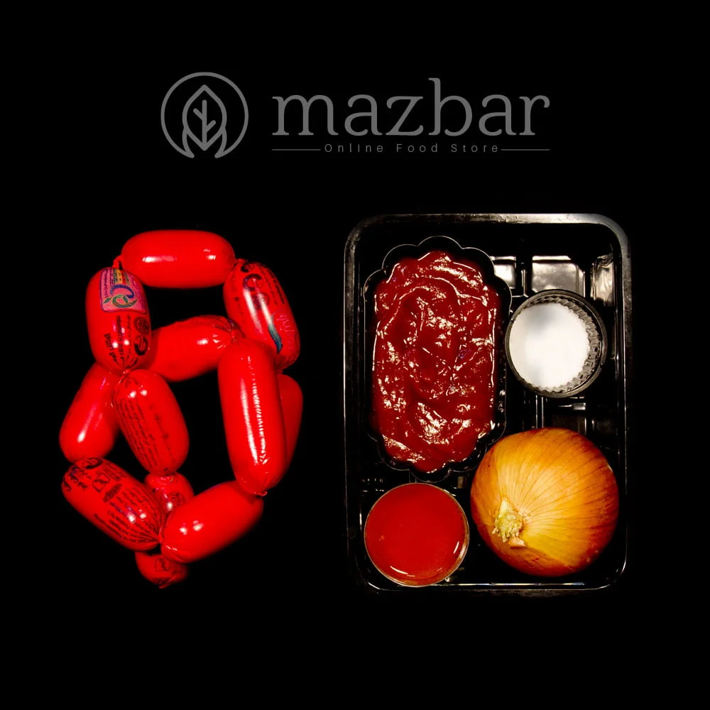 سوسیس بندری نیمه آماده 1کیلویی