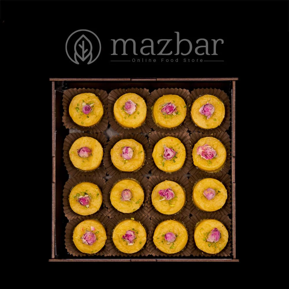 سینی حلوا زعفرانی