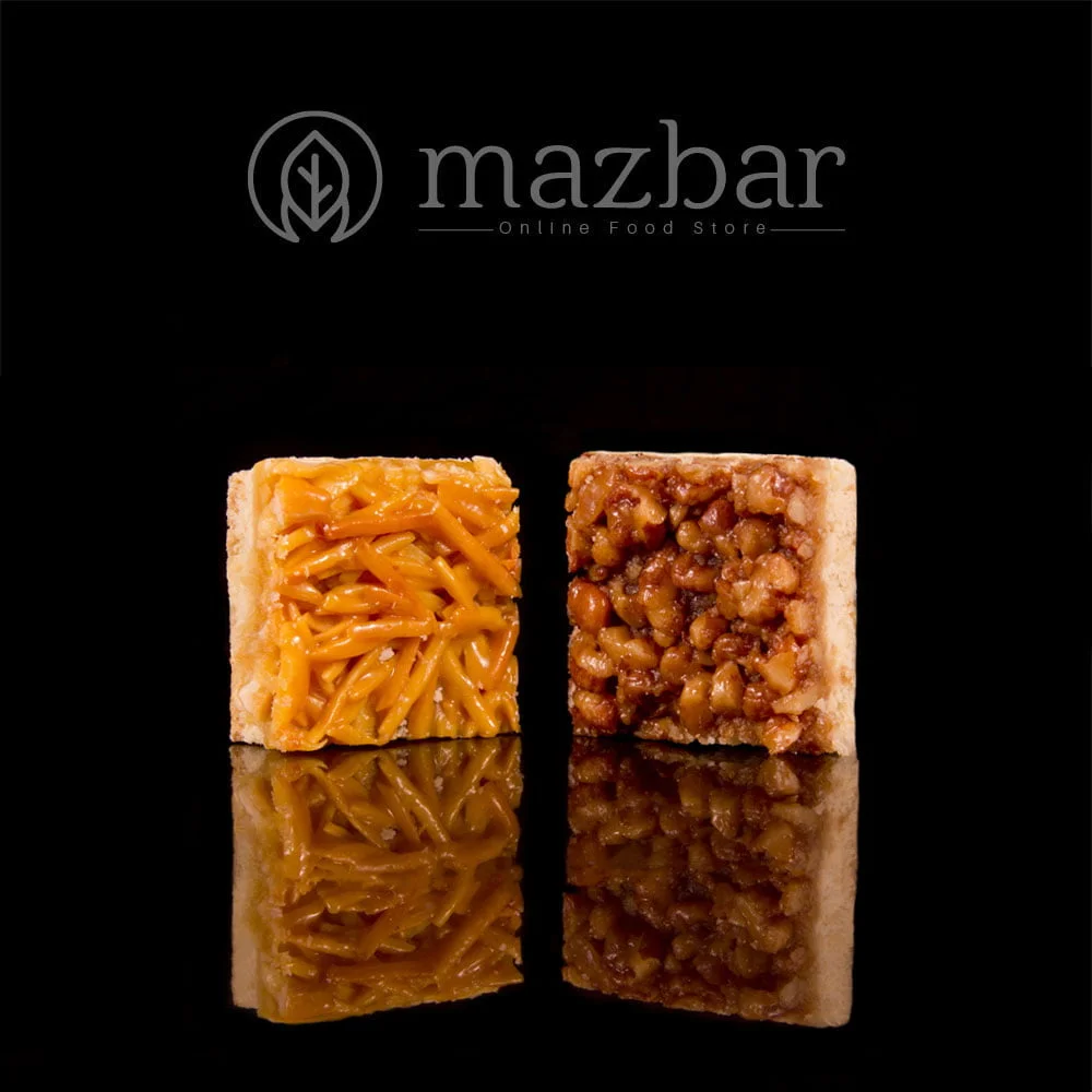 شیرینی ملکه بادام و گردو
