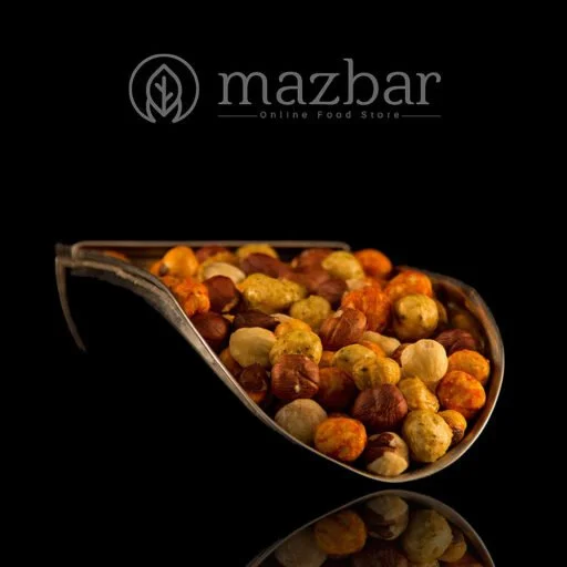 آجیل مغز فندق شش طعم