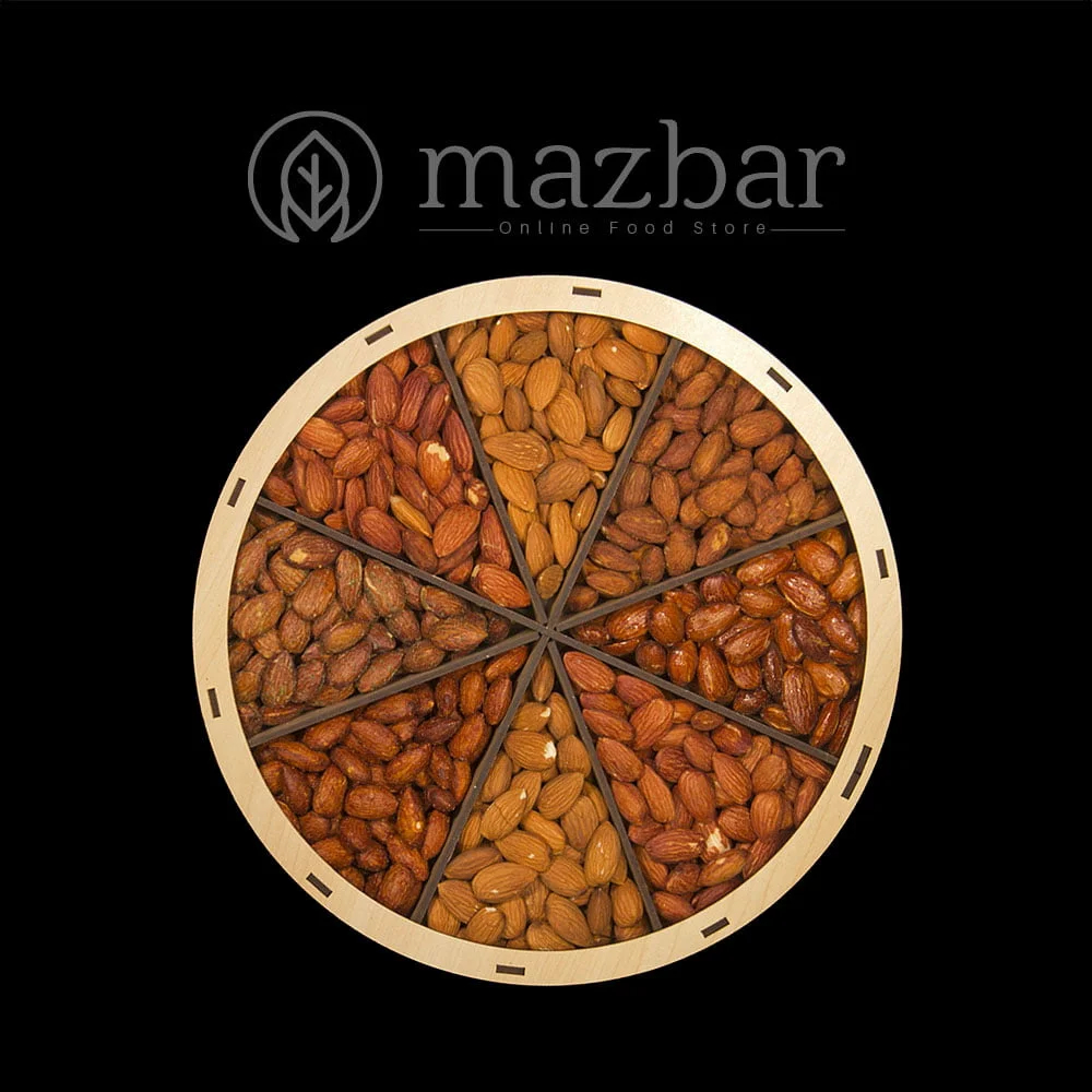 سینی بادام درختی شش طعم مشکی