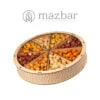 سینی مغز فندق شش طعم سفید