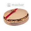 درب گلدار مربع بزرگ سفید