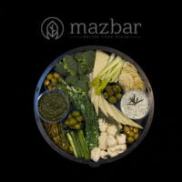 بارمن نمایشگاهی 6 سینی پنیر پستو و گودا