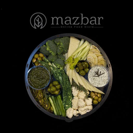 سینی پنیر پستو و گودا