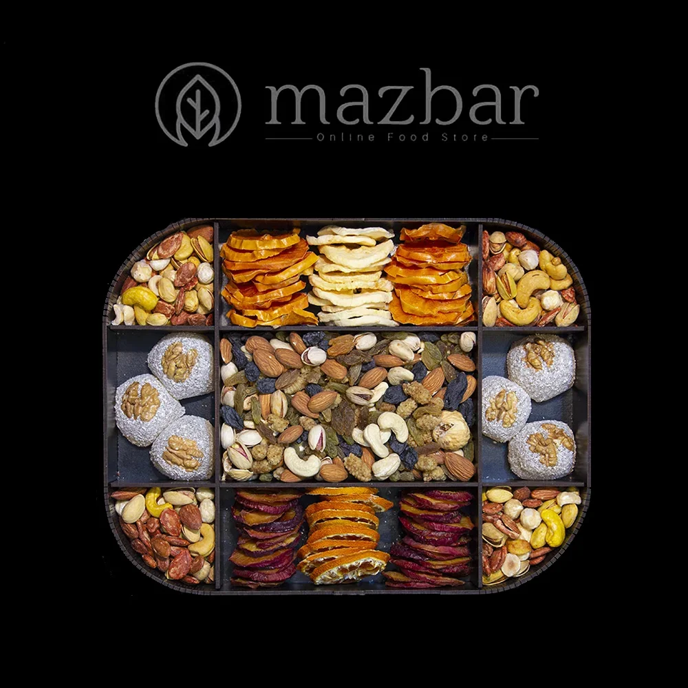 سینی آجیل میکس و میوه خشک