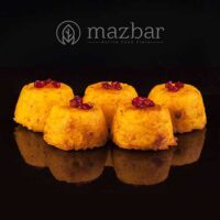 ته چین زرشک پلو با مرغ فینگر فود