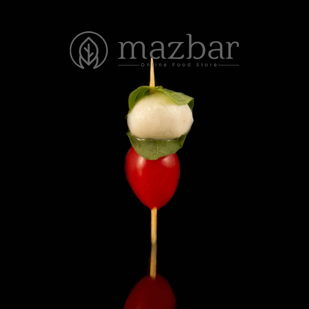 سیخ موزارلا ریحان (ظرف 10عددی)