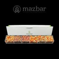 پک هدیه سازمانی لوکس مزبار 1 پلکسی باکس آجیل امپریال